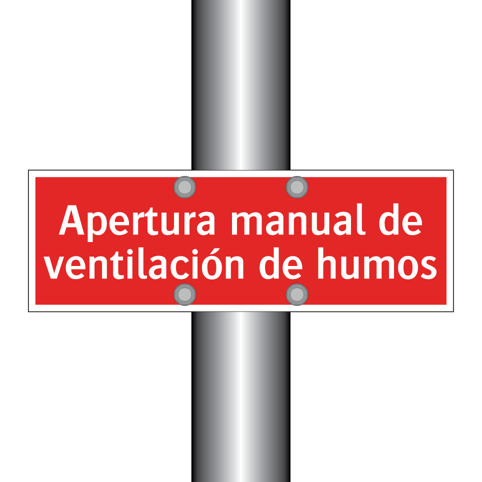 Apertura manual de ventilación de humos