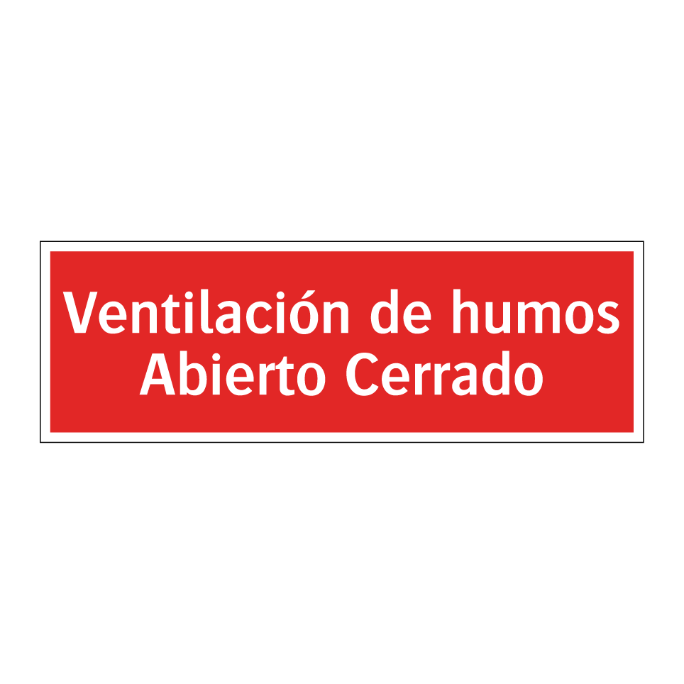 Ventilación de humos Abierto Cerrado