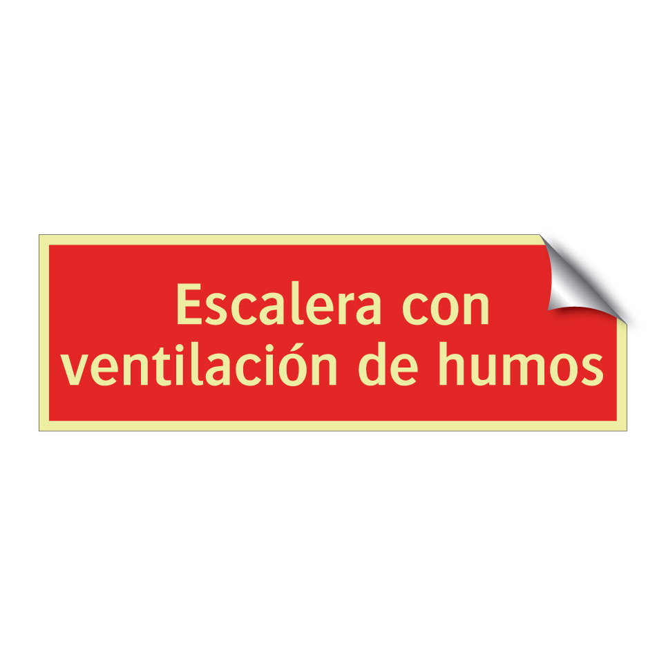 Escalera con ventilación de humos
