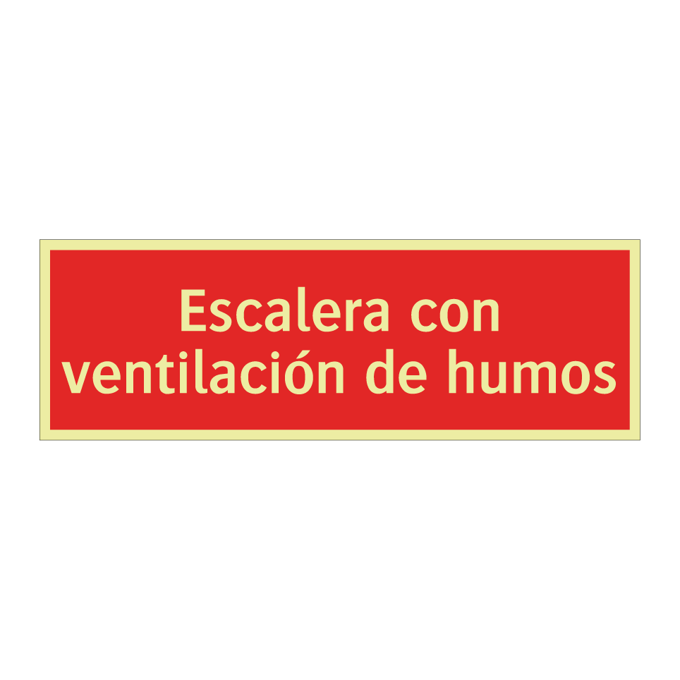 Escalera con ventilación de humos