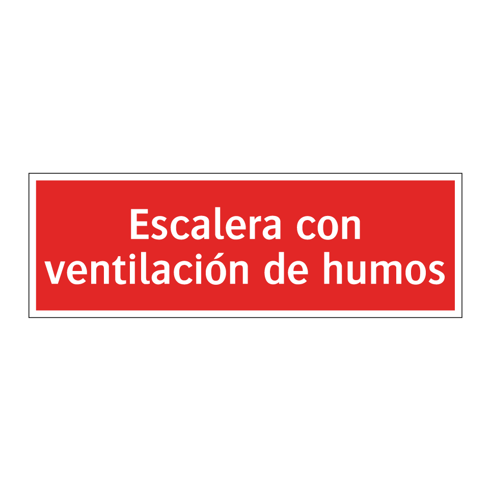 Escalera con ventilación de humos