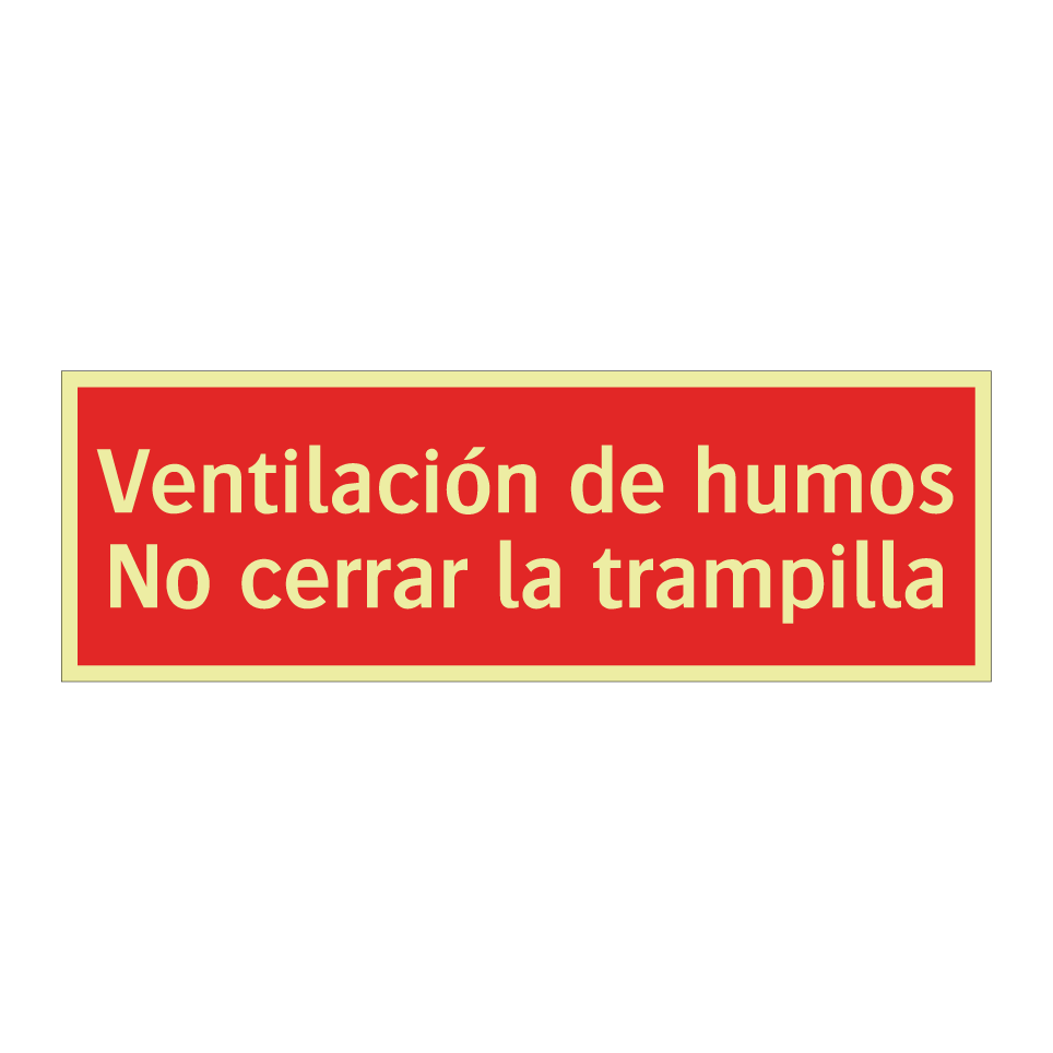 Ventilación de humos No cerrar la trampilla