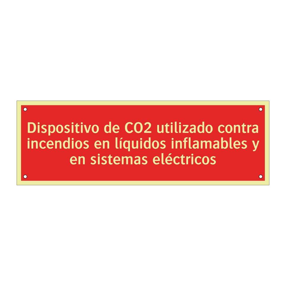 Dispositivo de CO2 utilizado contra incendios en líquidos inflamables y en sistemas eléctricos