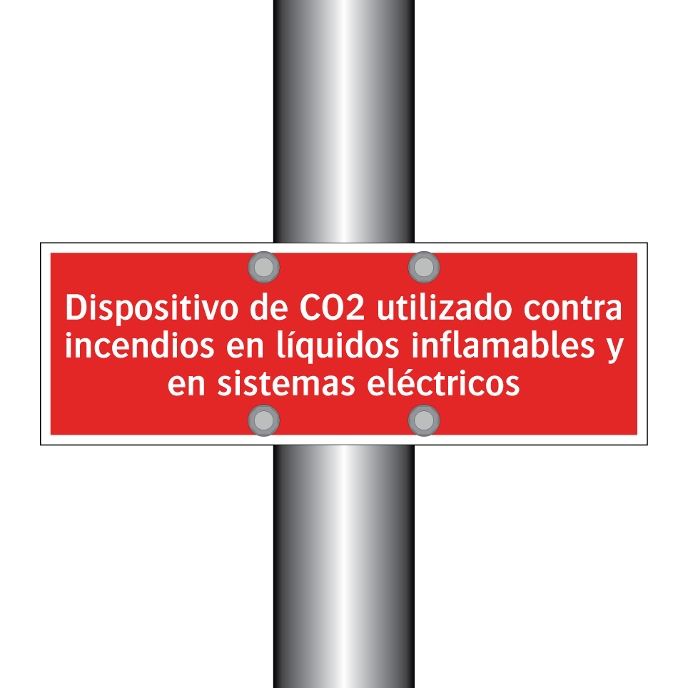 Dispositivo de CO2 utilizado contra incendios en líquidos inflamables y en sistemas eléctricos