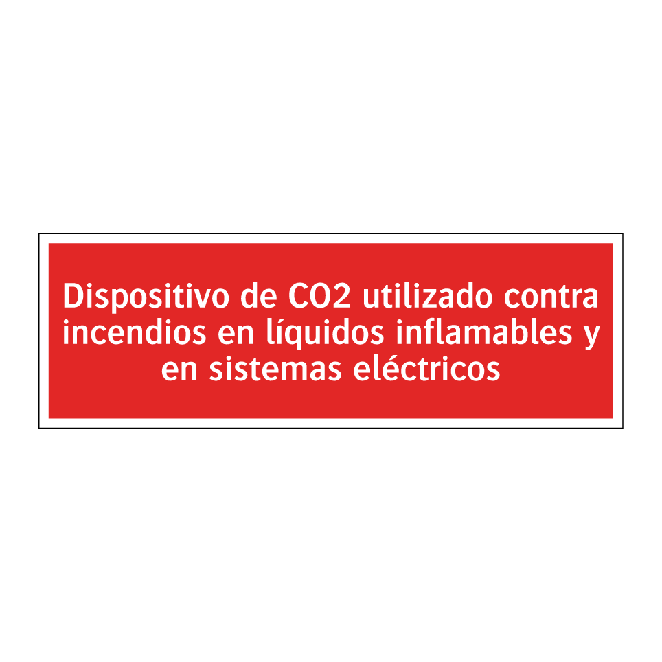 Dispositivo de CO2 utilizado contra incendios en líquidos inflamables y en sistemas eléctricos