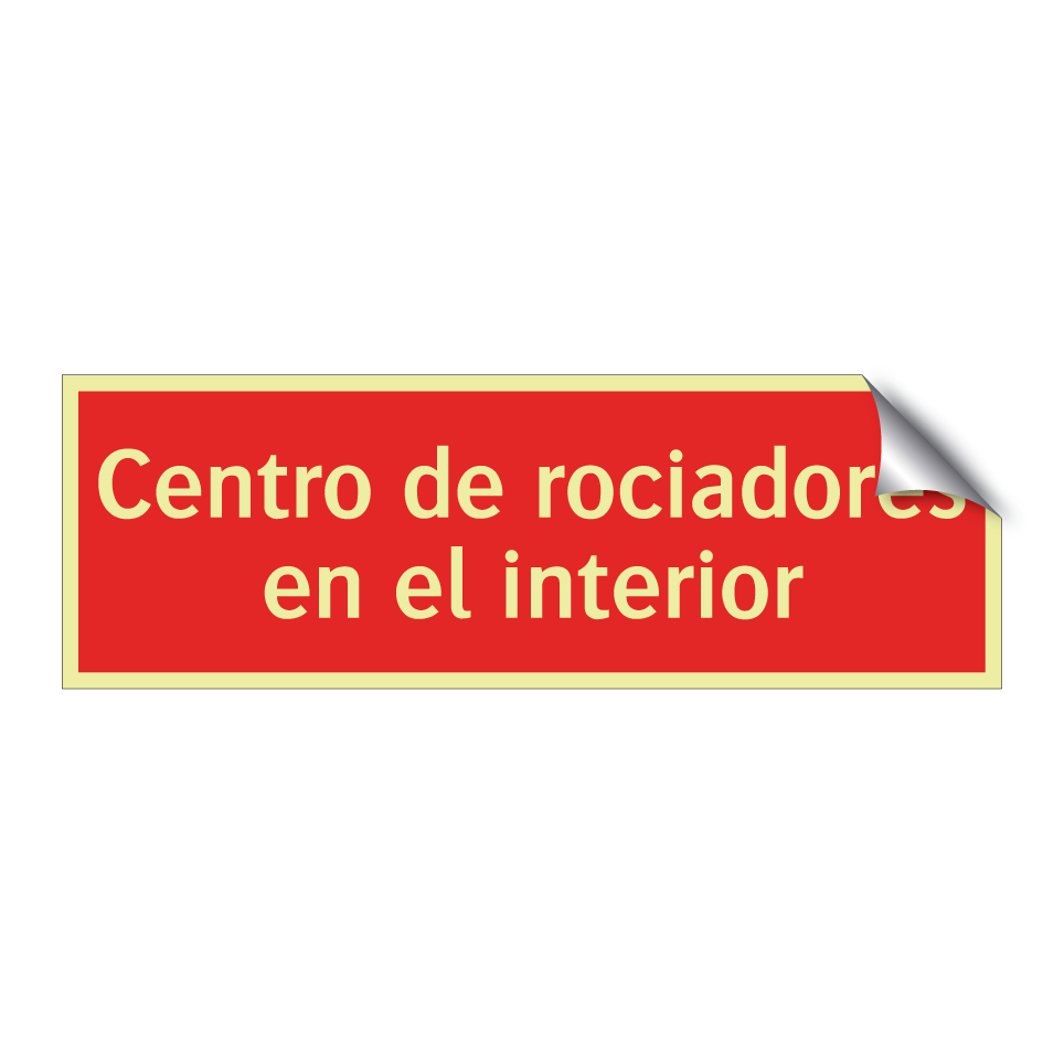 Centro de rociadores en el interior