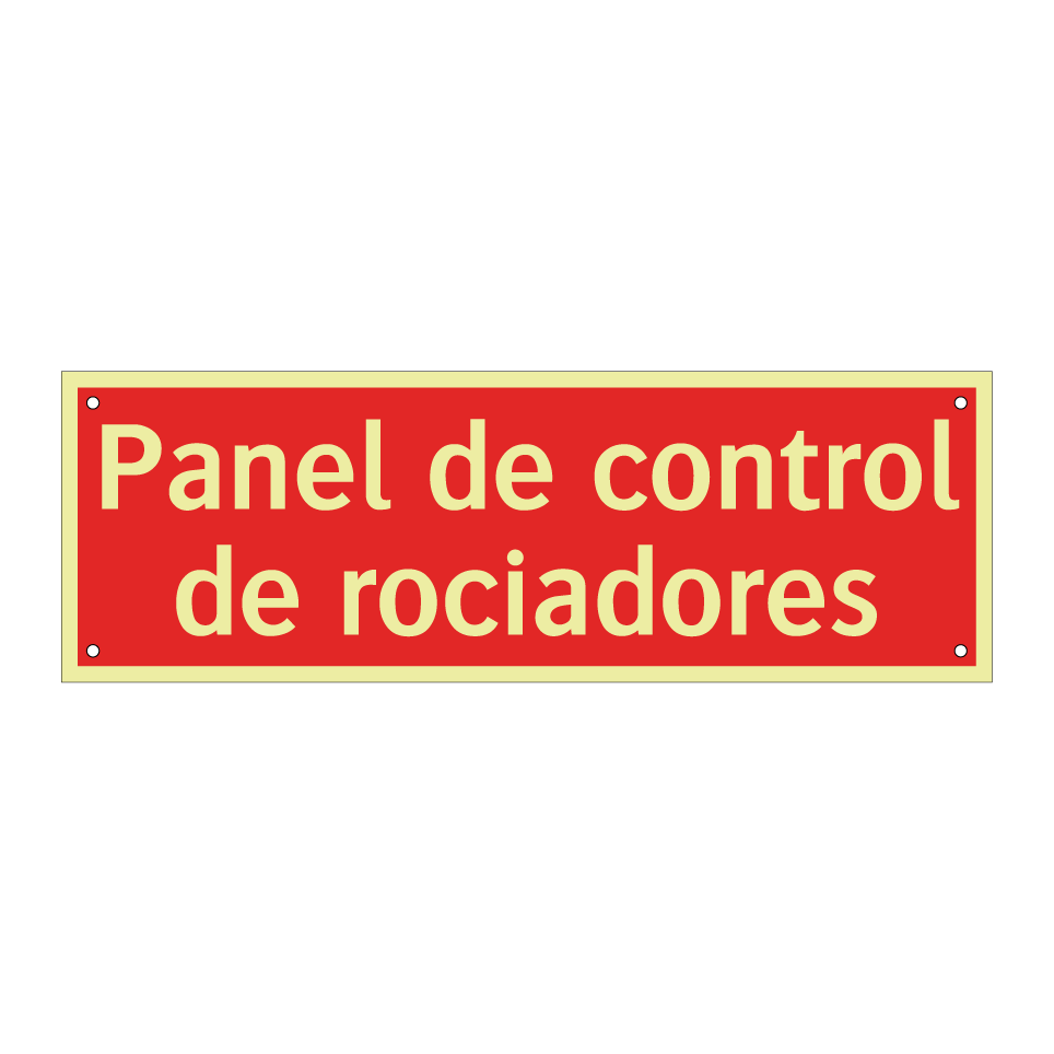Panel de control de rociadores
