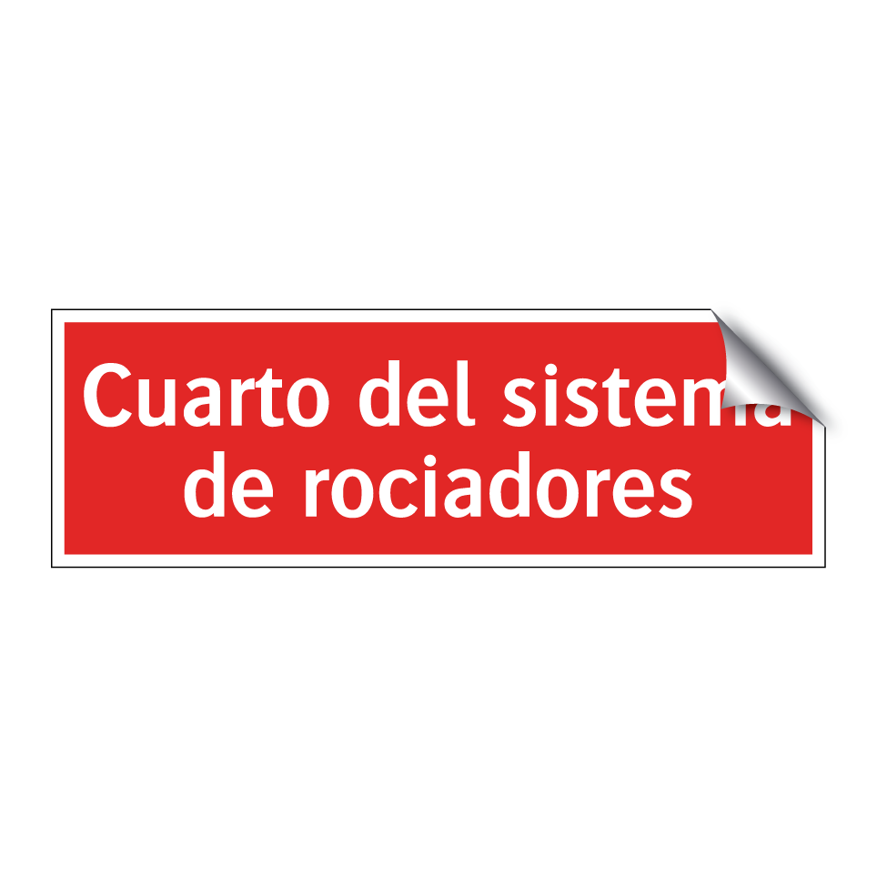 Cuarto del sistema de rociadores