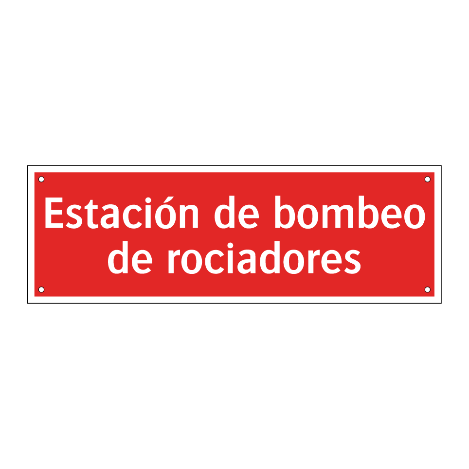 Estación de bombeo de rociadores