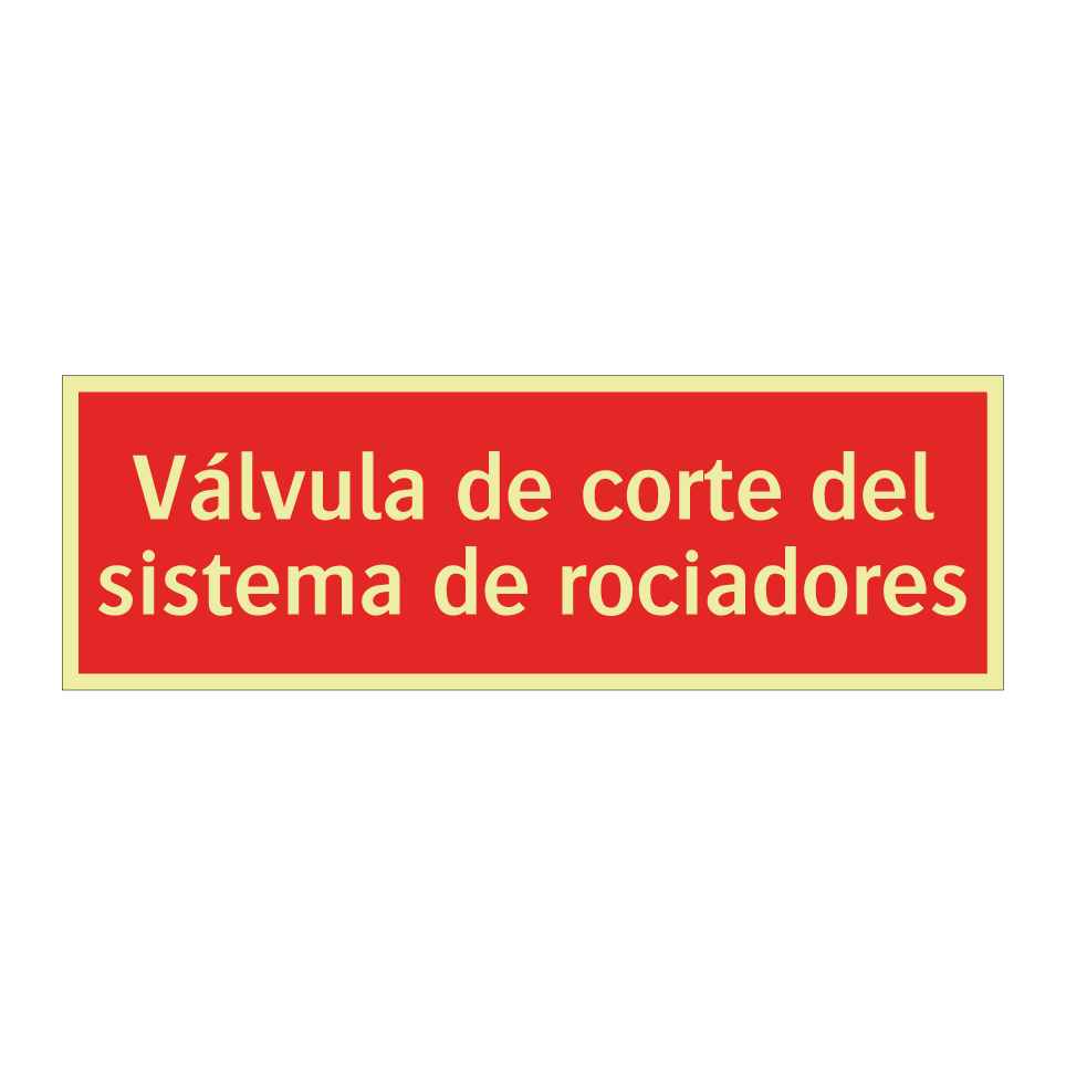 Válvula de corte del sistema de rociadores