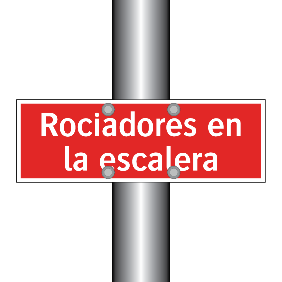 Rociadores en la escalera