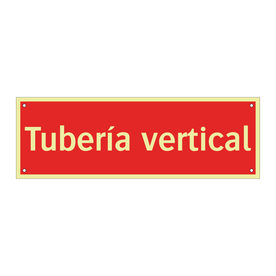 Tubería vertical