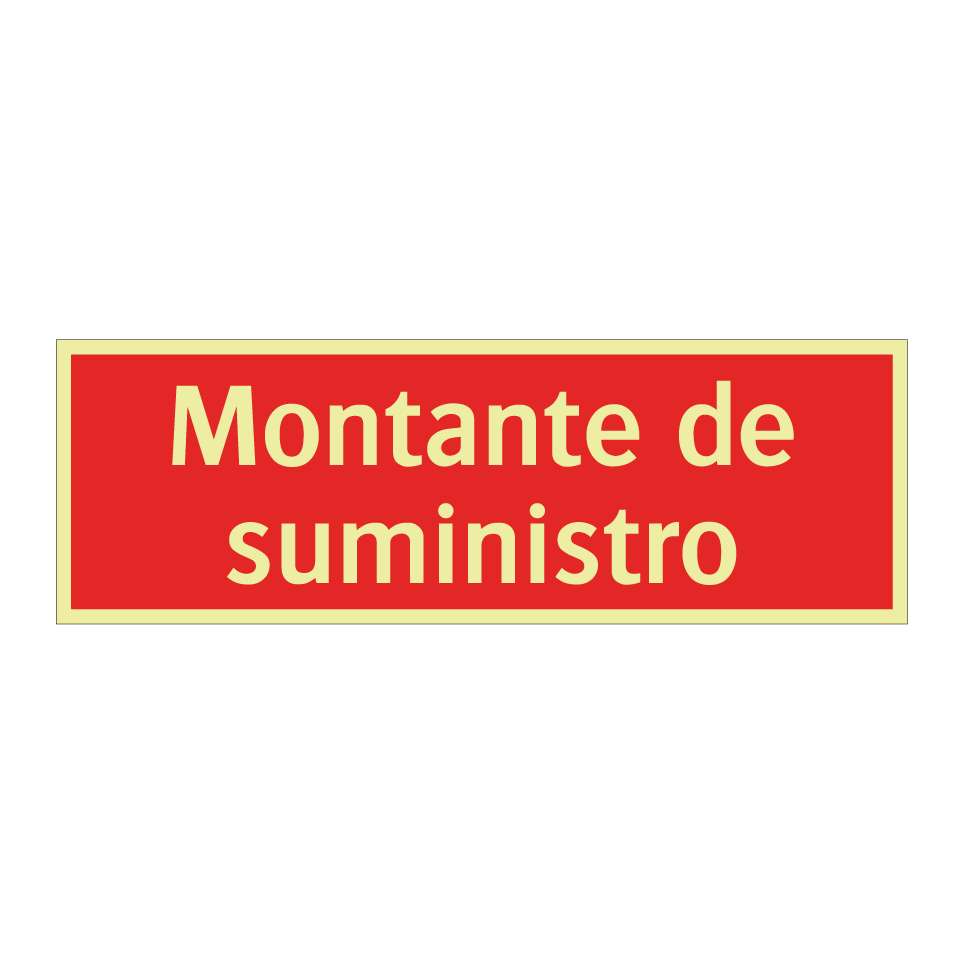 Montante de suministro