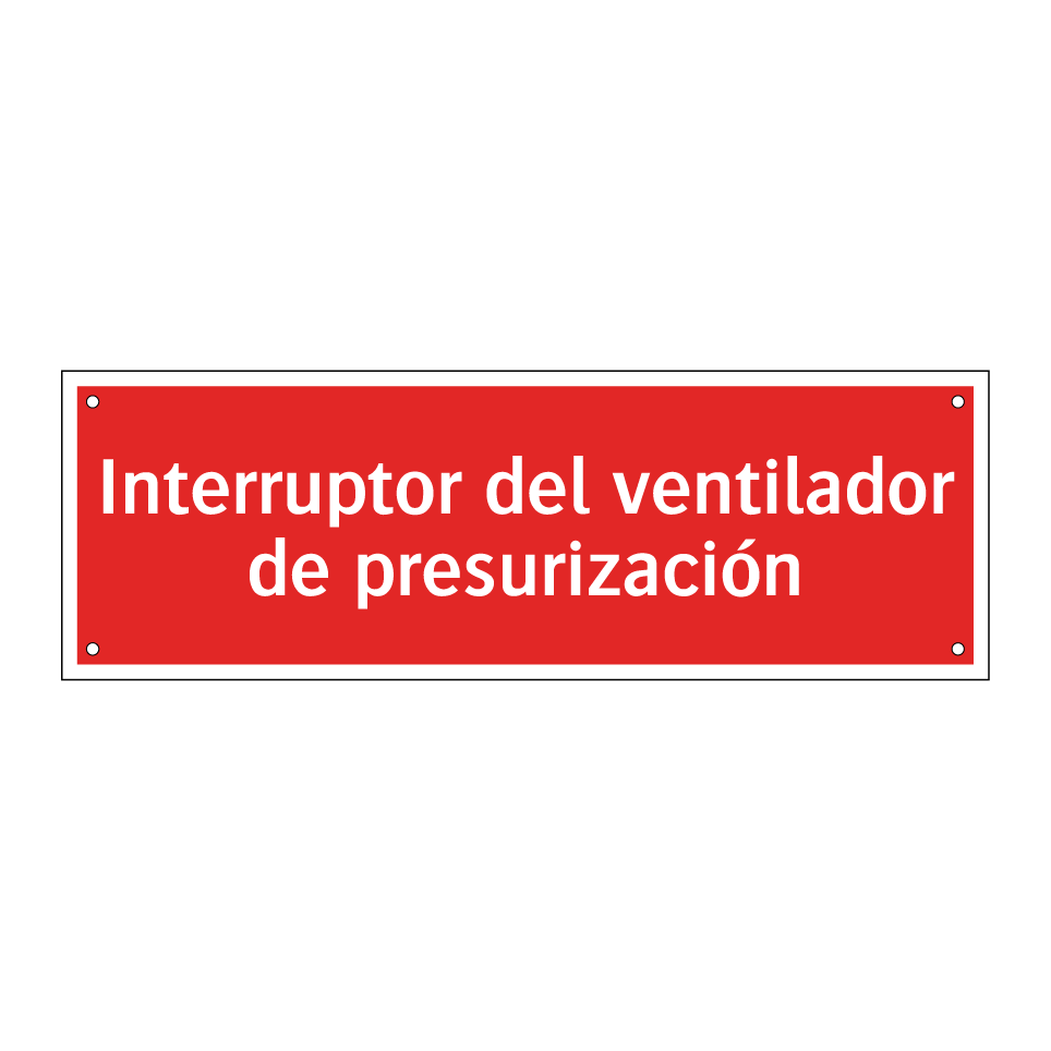 Interruptor del ventilador de presurización
