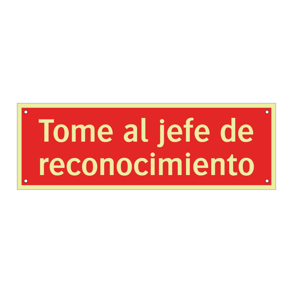 Tome al jefe de reconocimiento