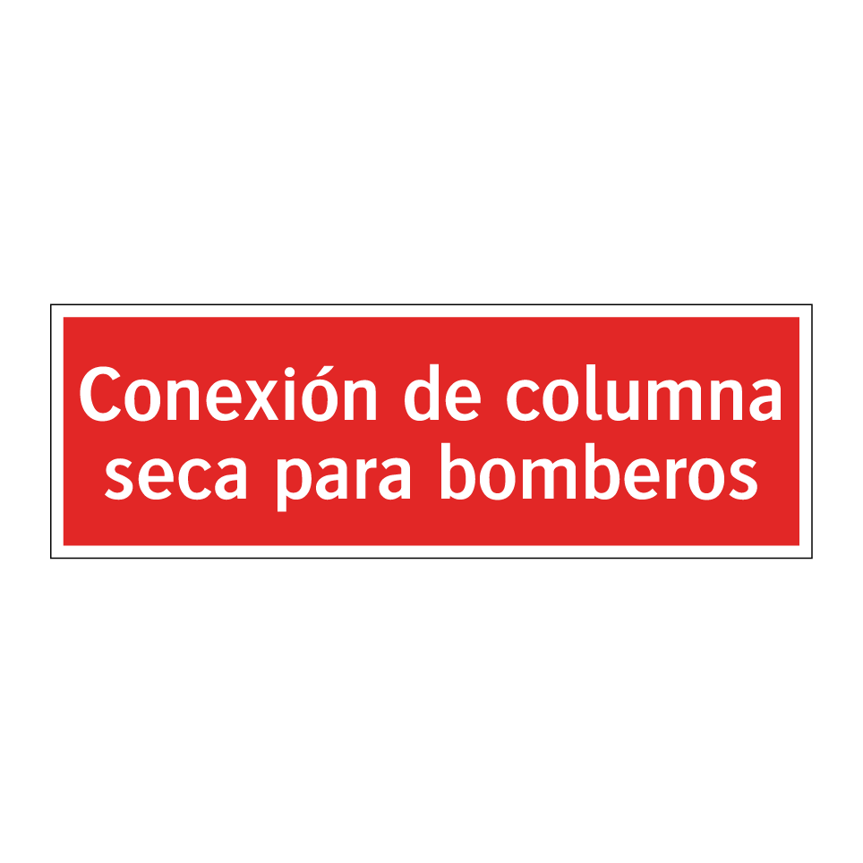 Conexión de columna seca para bomberos