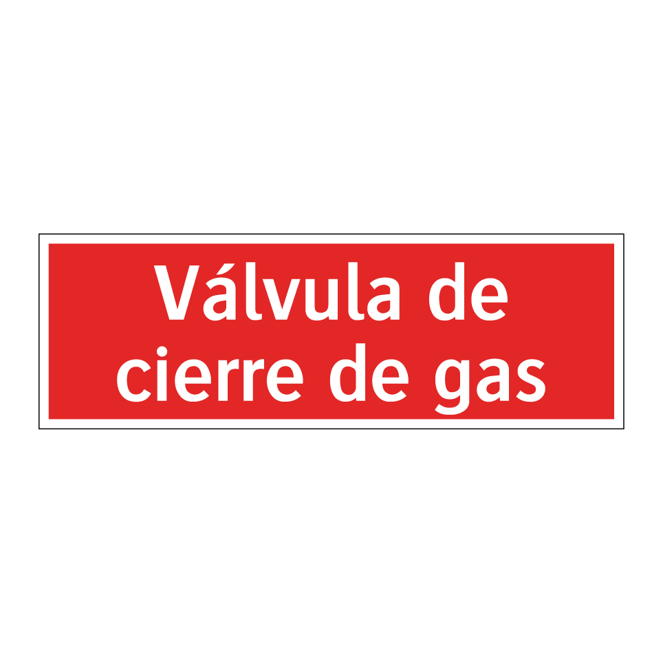 Válvula de cierre de gas