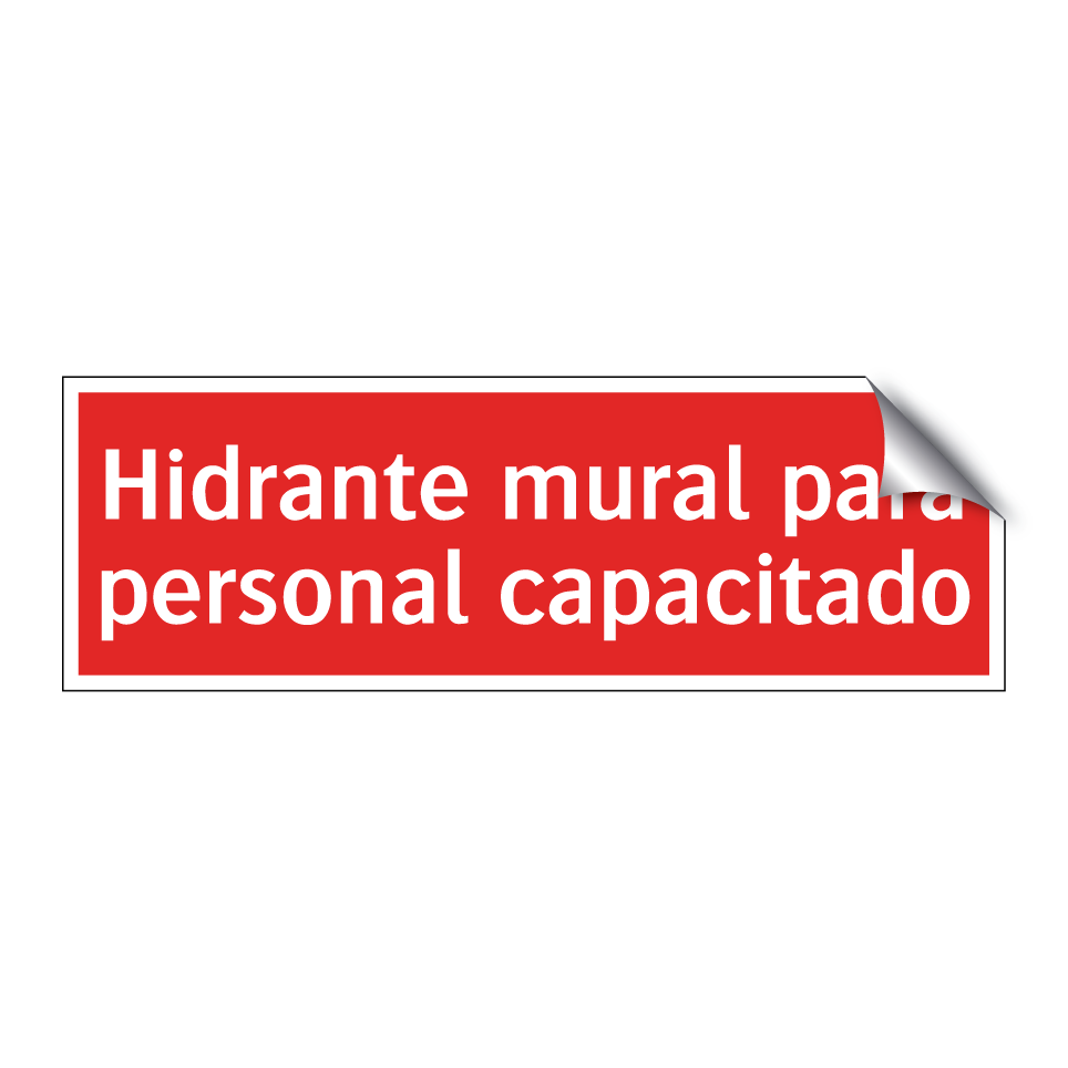 Hidrante mural para personal capacitado