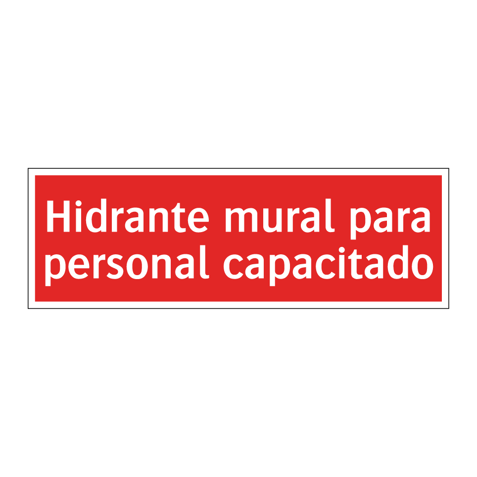 Hidrante mural para personal capacitado