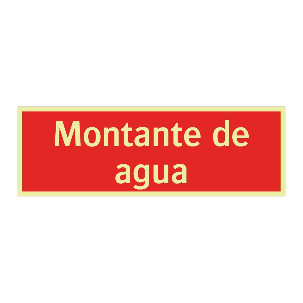Montante de agua