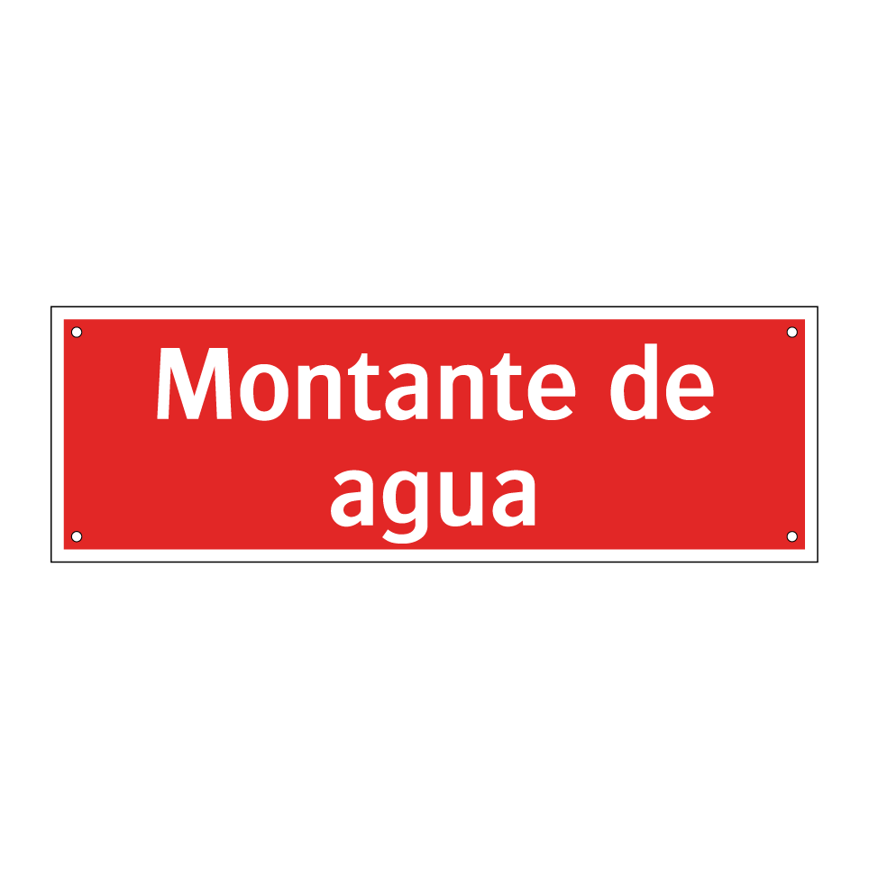 Montante de agua