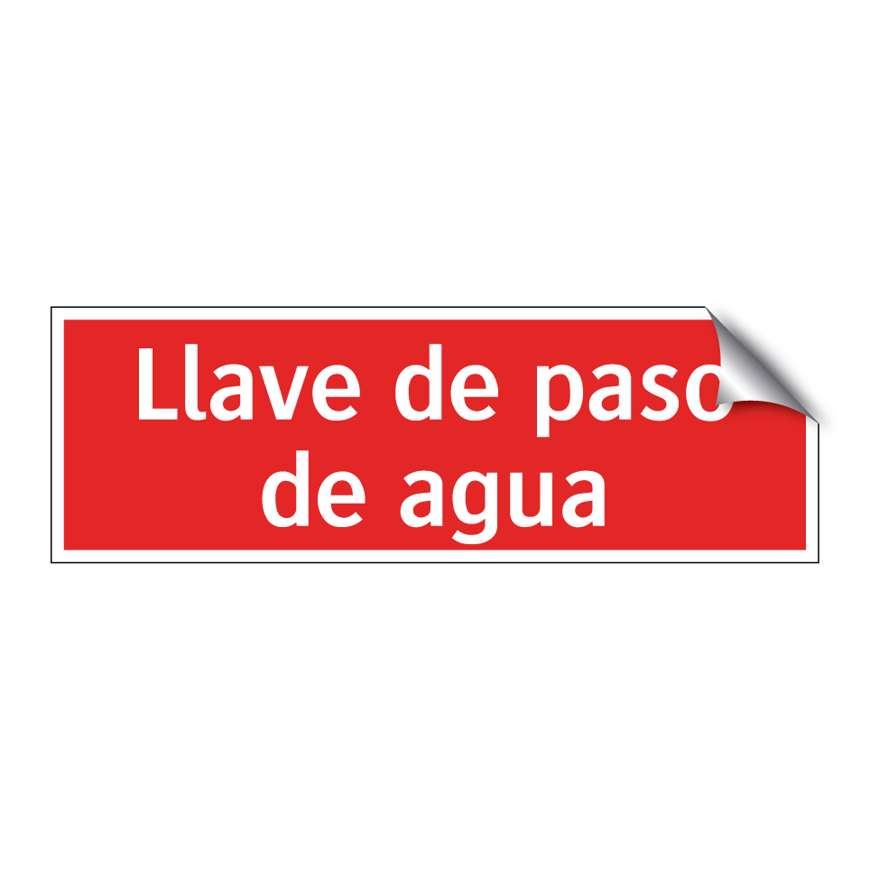 Llave de paso de agua