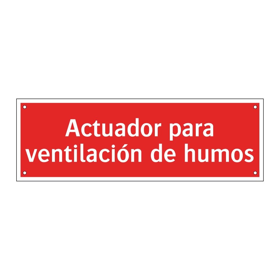 Actuador para ventilación de humos