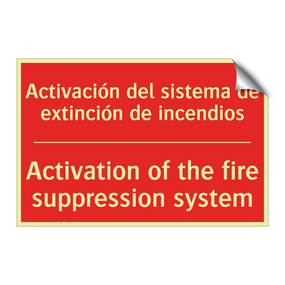 Activación del sistema de /.../ - Activation of the fire /.../