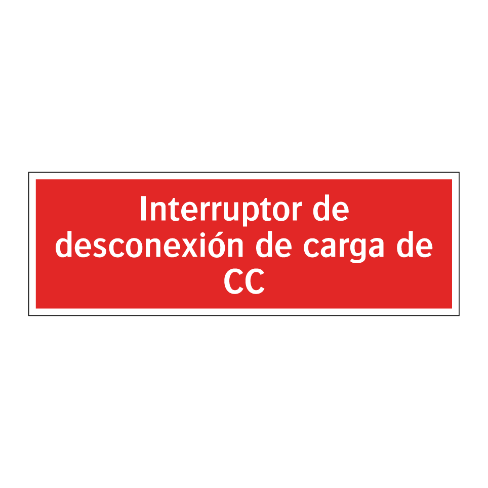 Interruptor de desconexión de carga de CC
