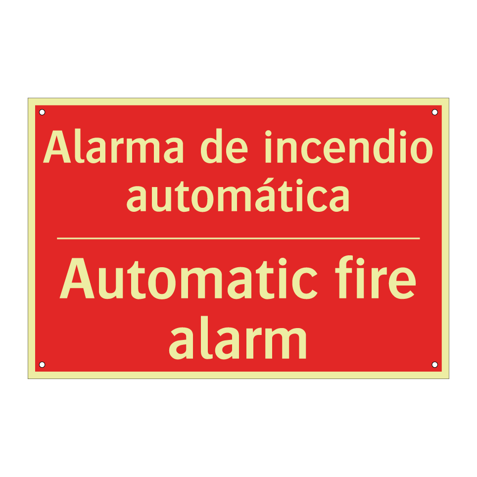 Alarma de incendio automática - Automatic fire alarm