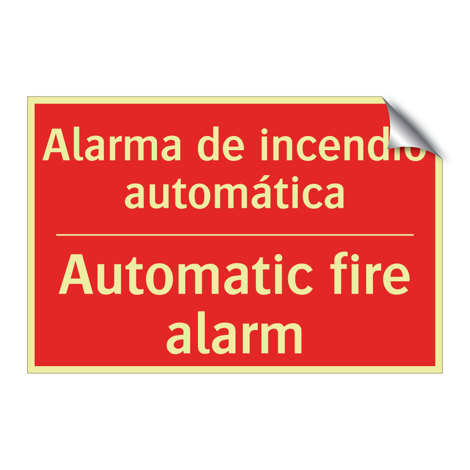 Alarma de incendio automática - Automatic fire alarm
