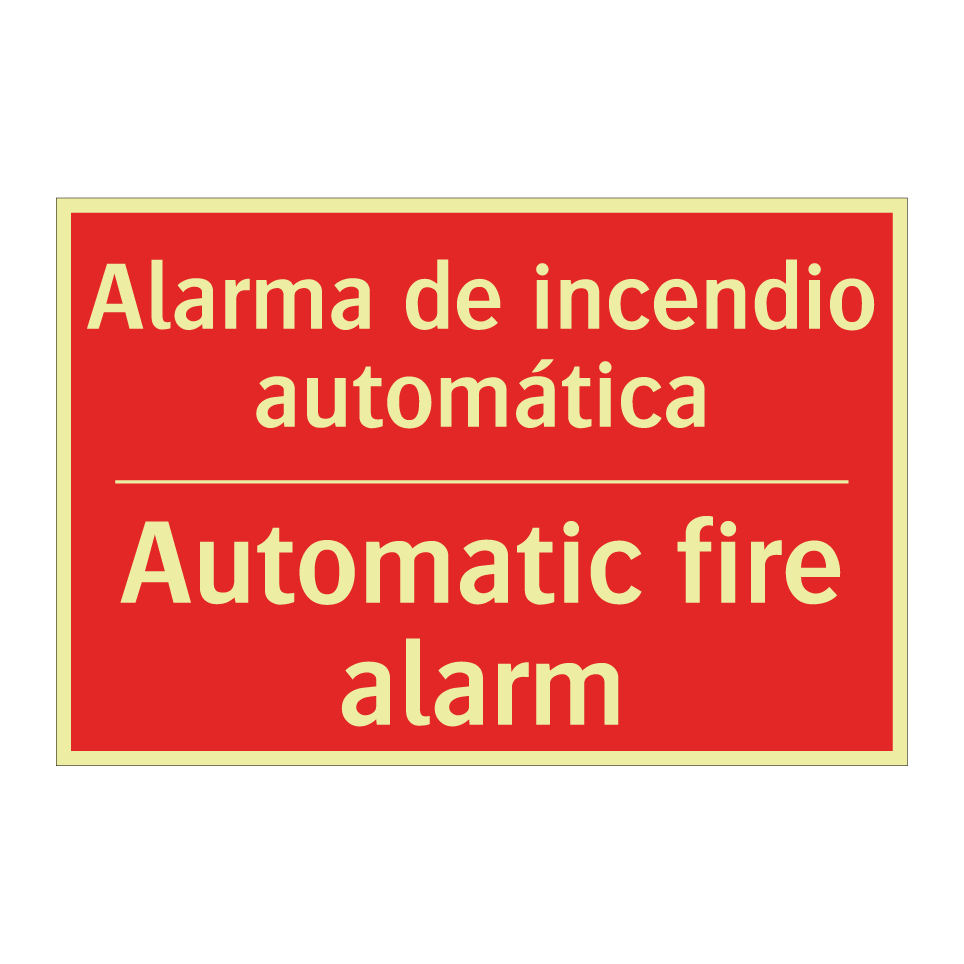 Alarma de incendio automática - Automatic fire alarm