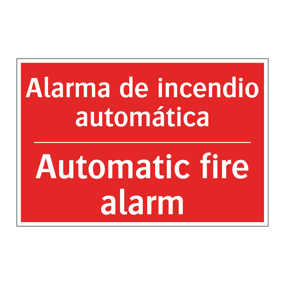 Alarma de incendio automática - Automatic fire alarm