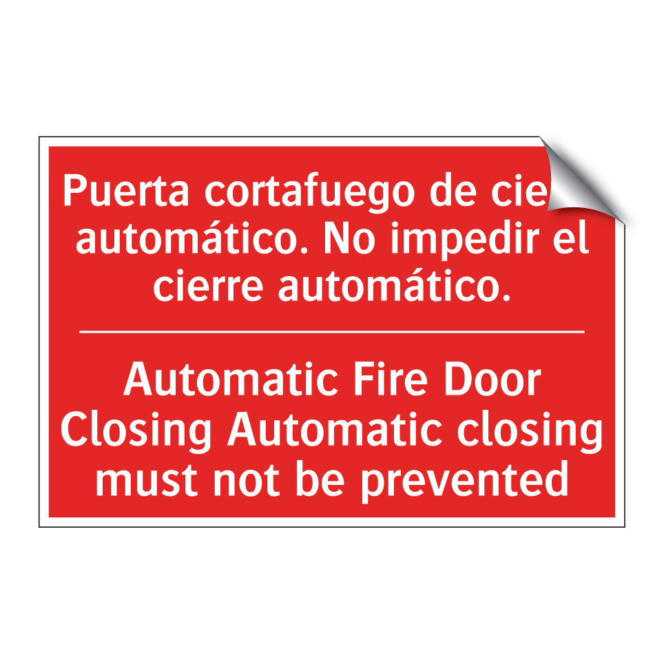 Puerta cortafuego de cierre /.../ - Automatic Fire Door Closing /.../