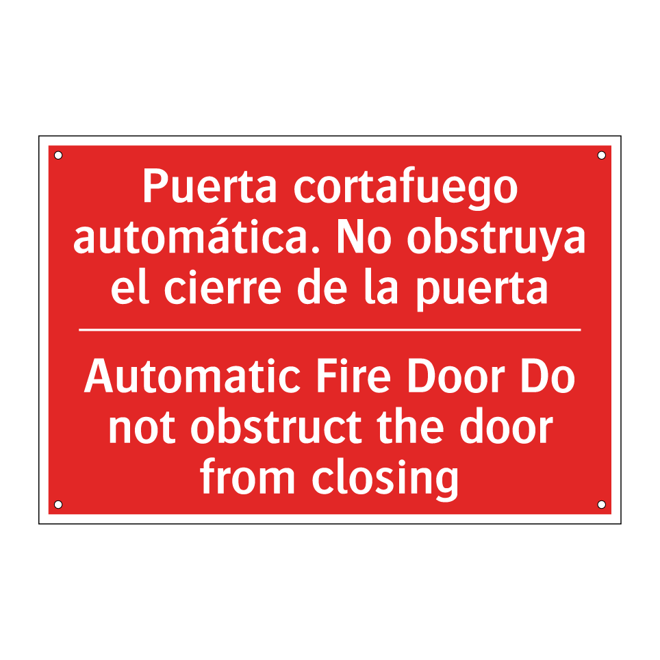 Puerta cortafuego automática. /.../ - Automatic Fire Door Do not /.../