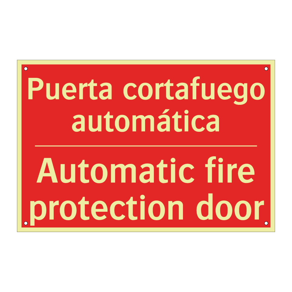 Puerta cortafuego automática - Automatic fire protection door