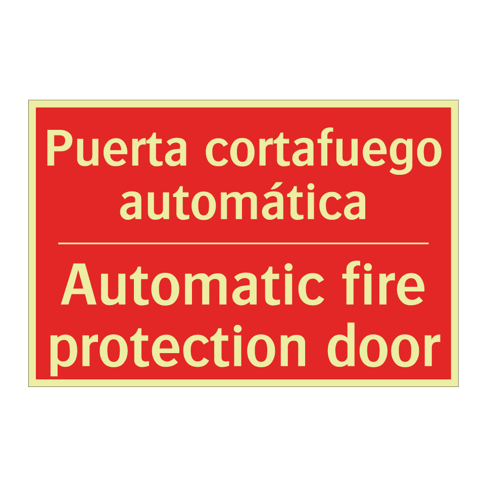 Puerta cortafuego automática - Automatic fire protection door