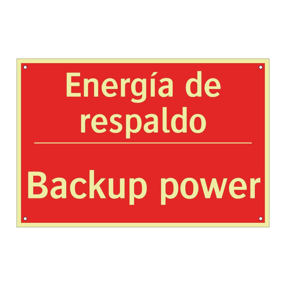 Energía de respaldo - Backup power