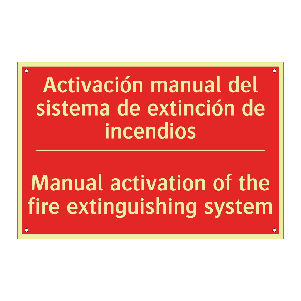 Activación manual del sistema /.../ - Manual activation of the fire /.../