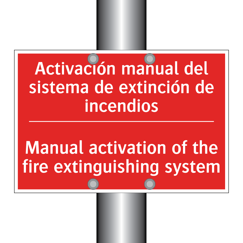Activación manual del sistema /.../ - Manual activation of the fire /.../
