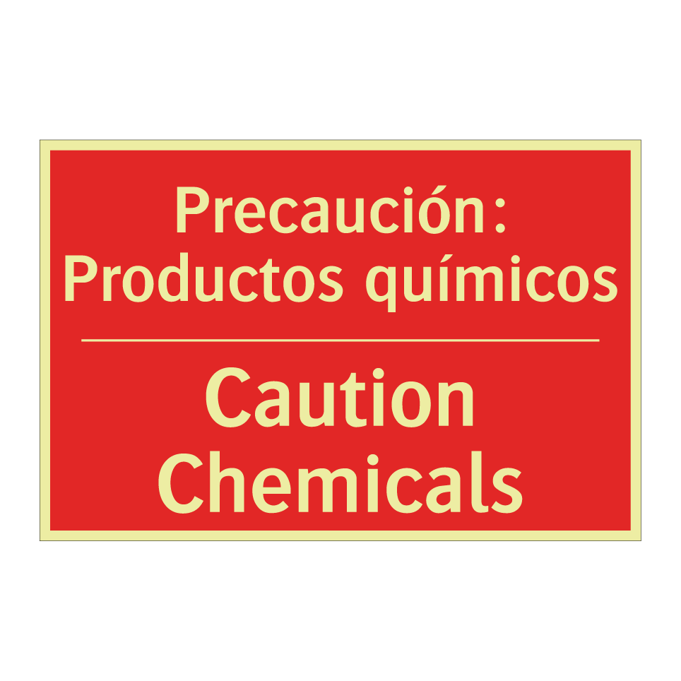 Precaución: Productos químicos - Caution Chemicals