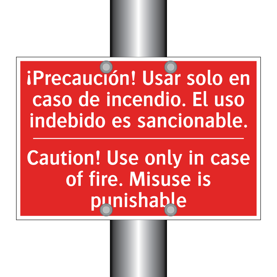 ¡Precaución! Usar solo en /.../ - Caution! Use only in case of /.../