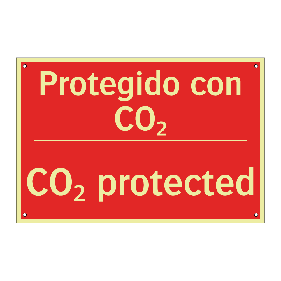Protegido con CO₂ - CO₂ protected