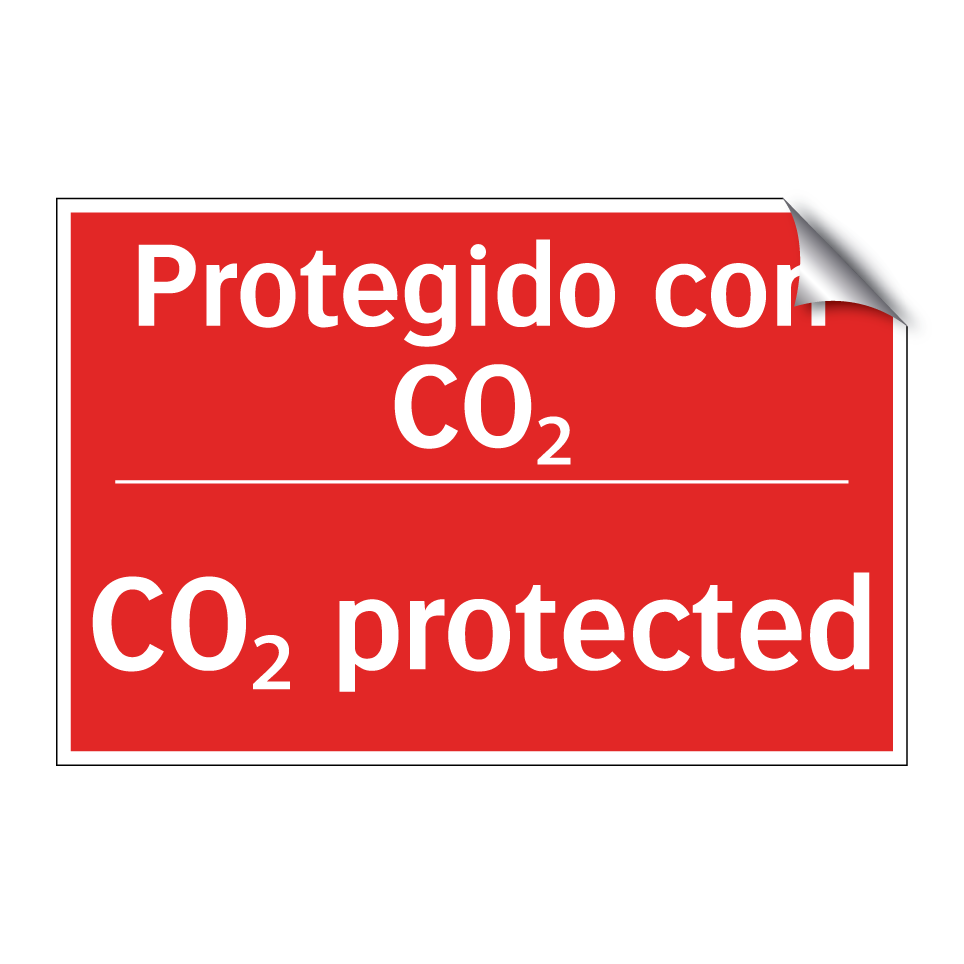 Protegido con CO₂ - CO₂ protected