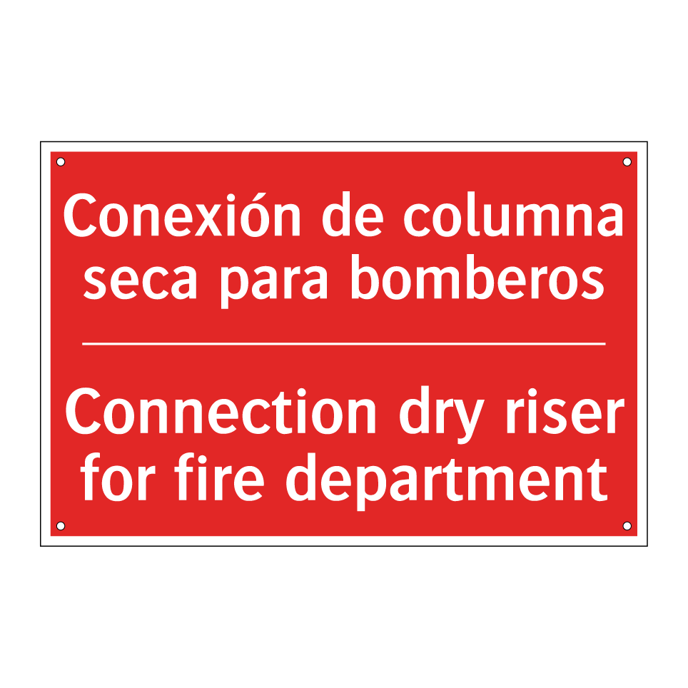 Conexión de columna seca para /.../ - Connection dry riser for fire /.../