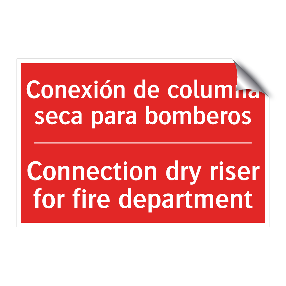 Conexión de columna seca para /.../ - Connection dry riser for fire /.../