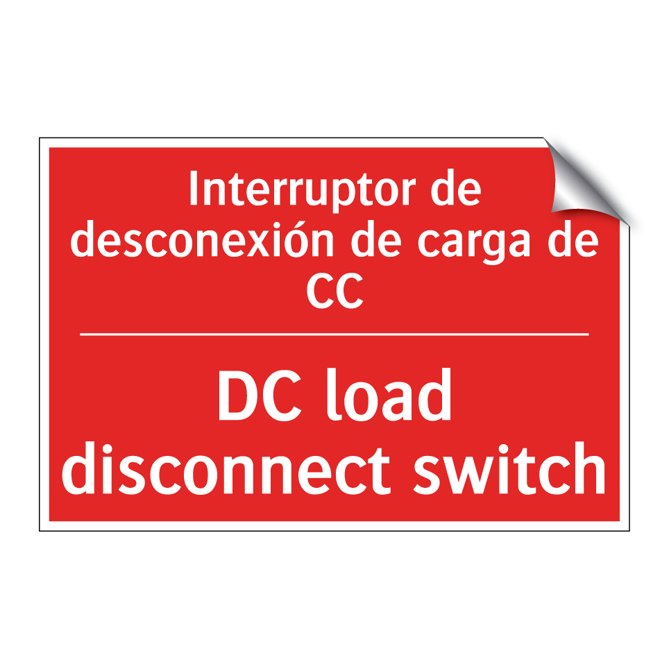 Interruptor de desconexión de /.../ - DC load disconnect switch
