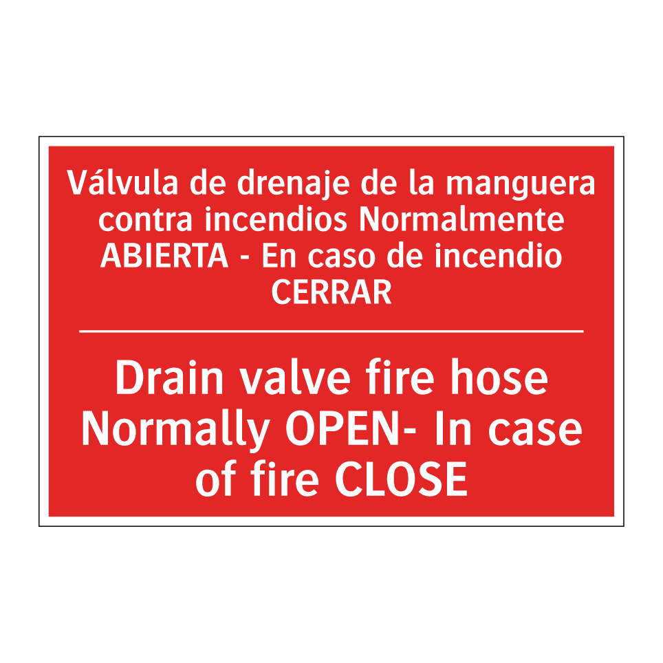 Válvula de drenaje de la /.../ - Drain valve fire hose /.../
