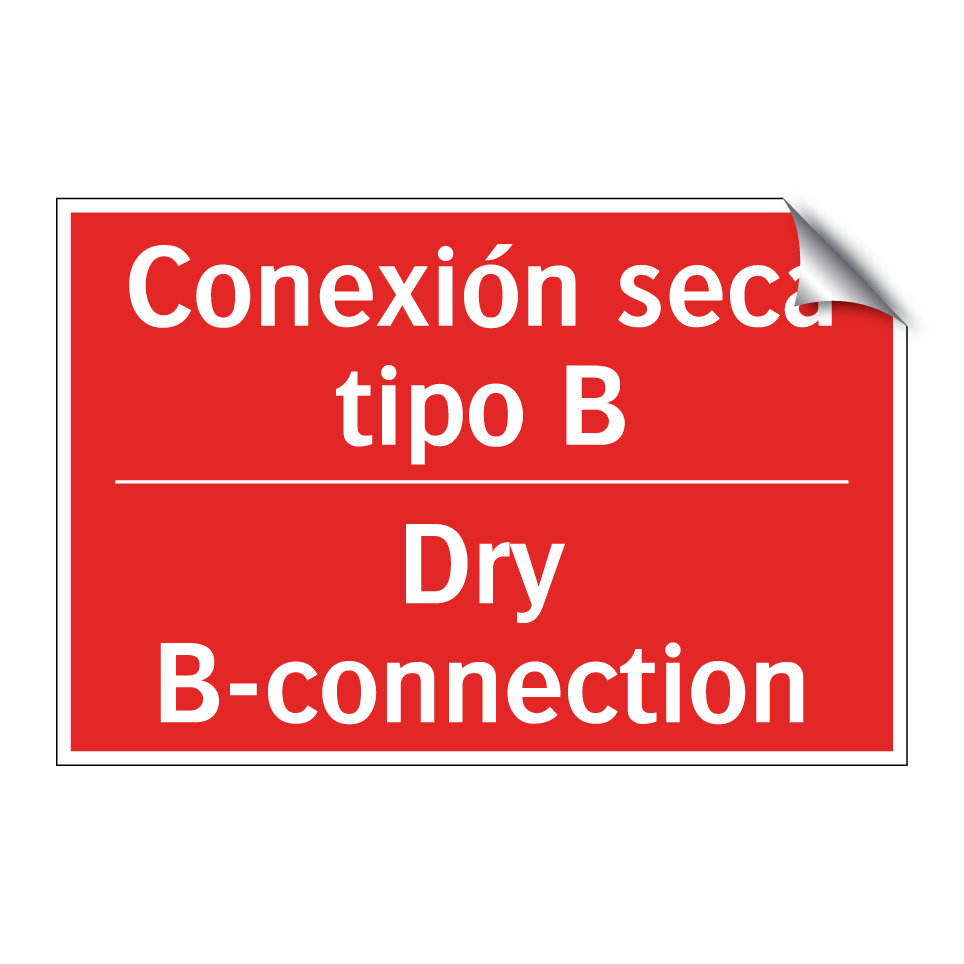 Conexión seca tipo B - Dry B-connection