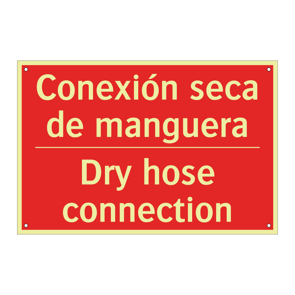 Conexión seca de manguera - Dry hose connection